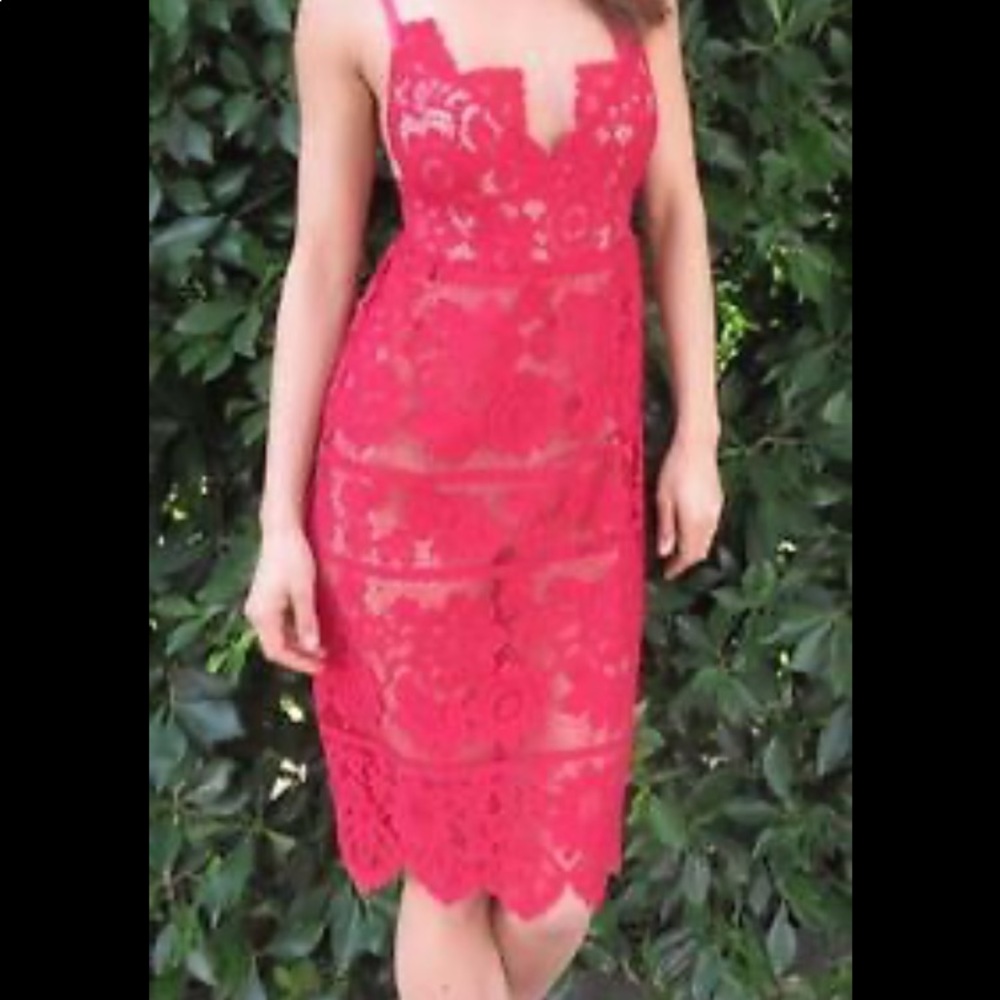 For love and lemons red Gianna dress size small NWT